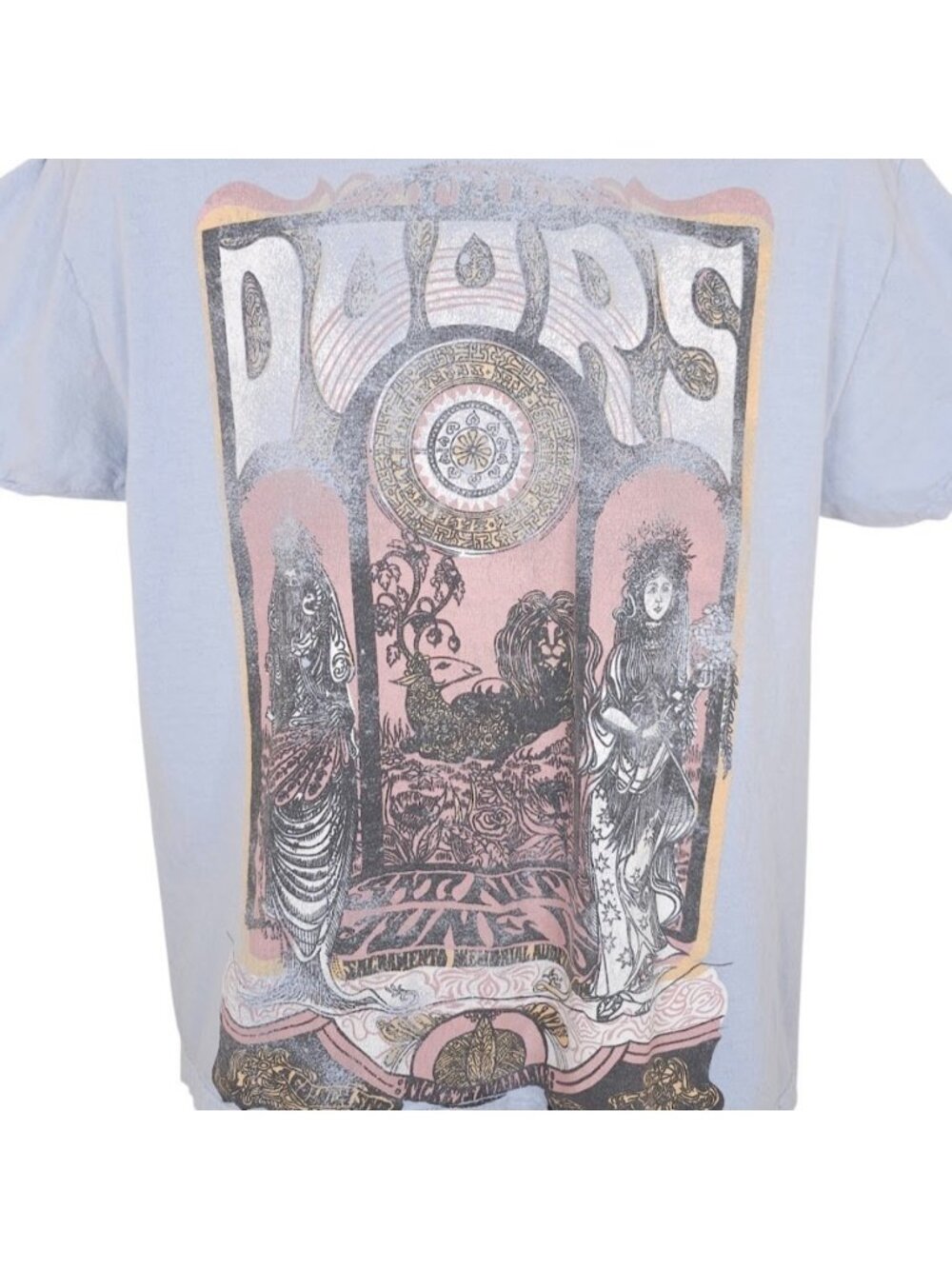The Doors T Shirt Mens Size Blue June 15 1968 Sam Sirdofsky Poster Art RELAXED